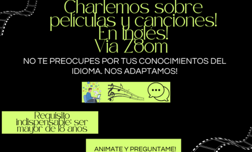 "Practicando Inglés online en videollamada por Zoom"